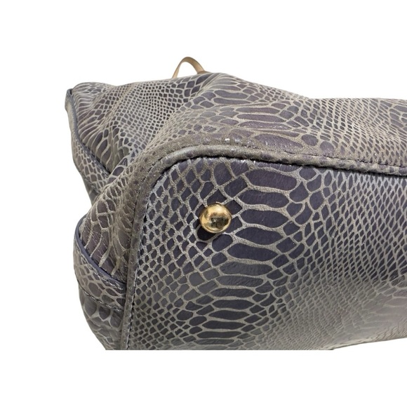 Michael Kors Snake-print Leather Handbag Tote - Picture 4 of 12